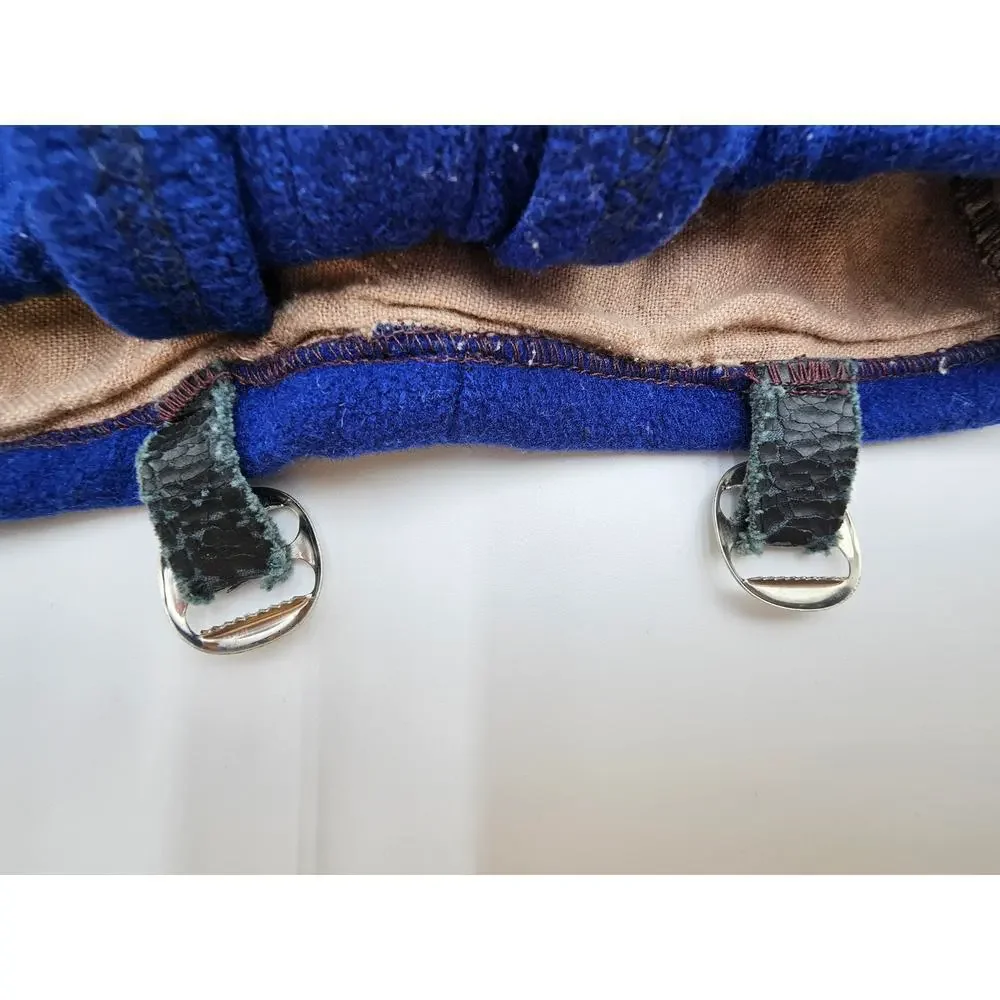 Vintage 50s/60s Girls 3T/4T Navy Blue Peacoat with Matching Pants & Hand Warmer